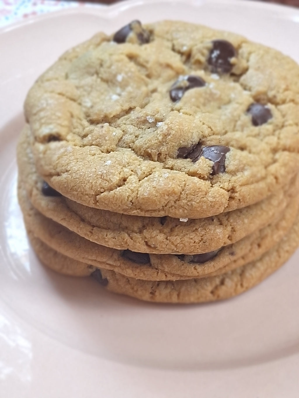 Brown Butter Chocolate Chip Cookies $12/4 cookies